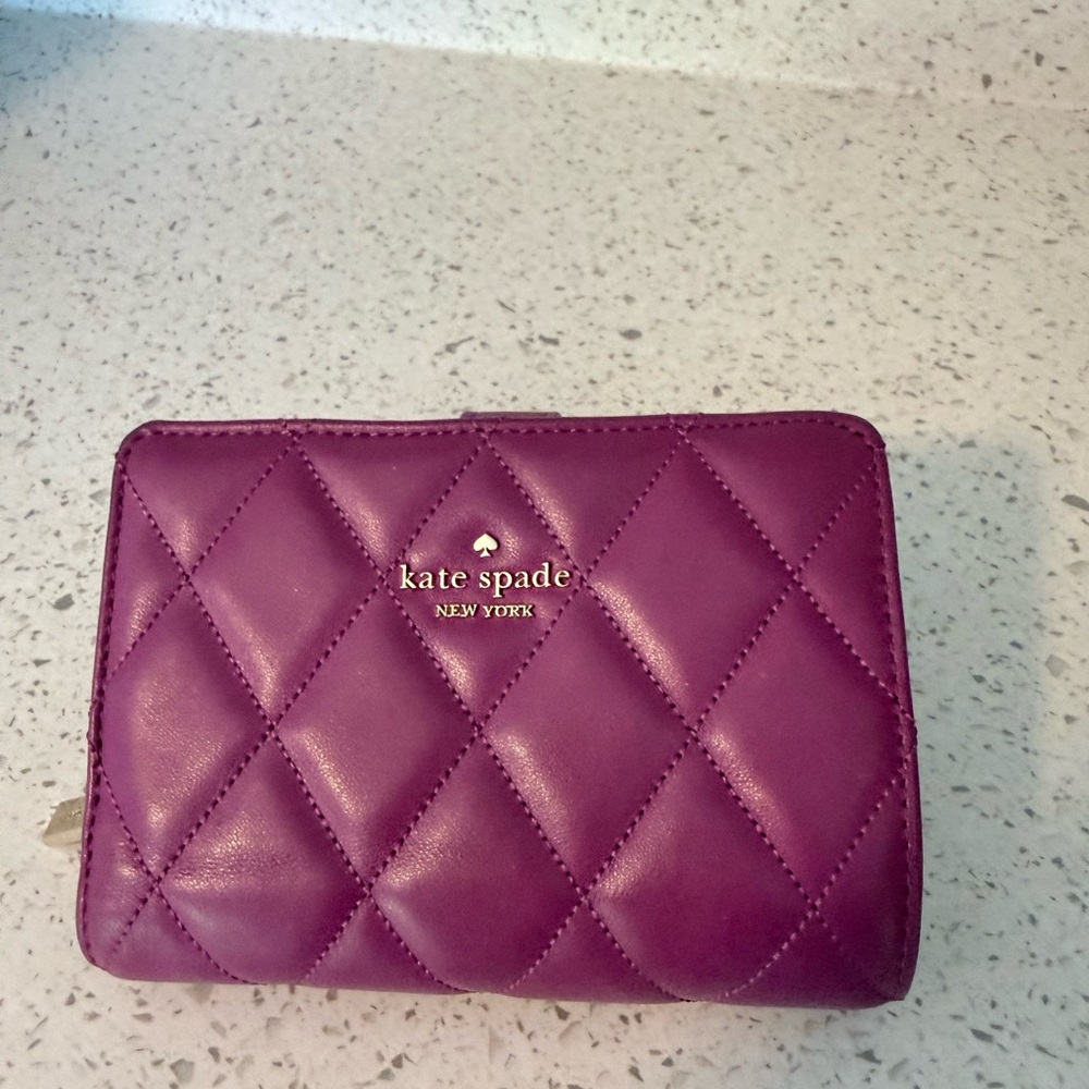 kate spade Quilted Purple Wallet